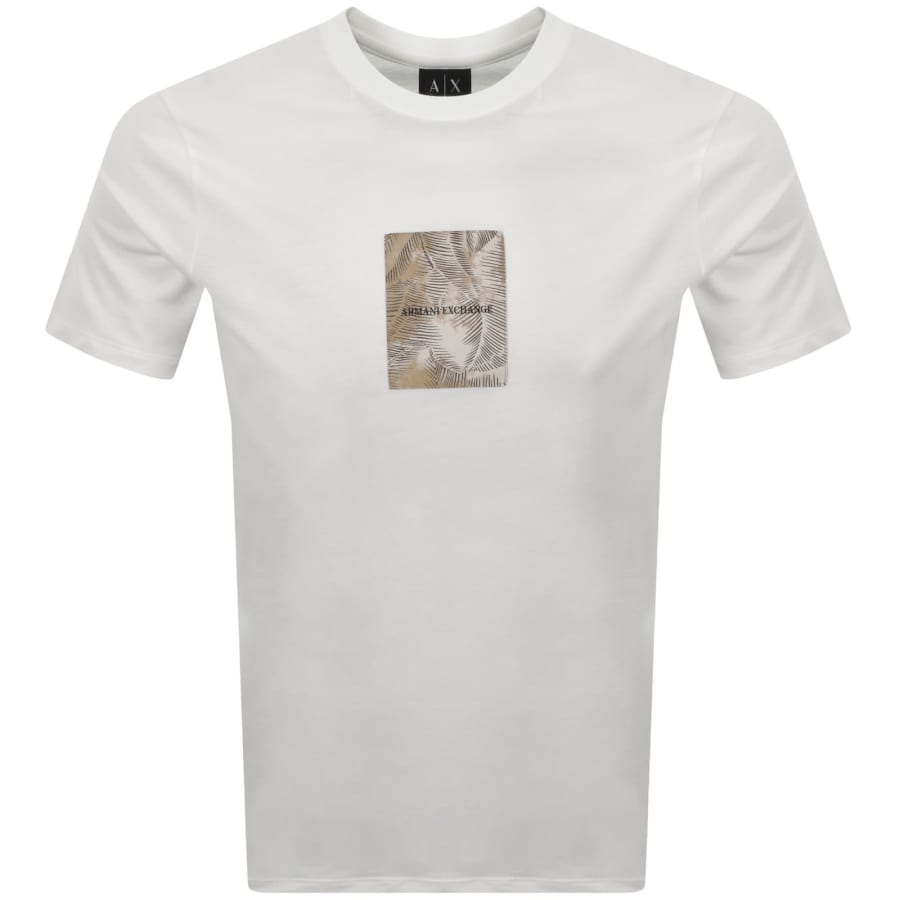 Armani Exchange Patch Logo T Shirt Off White | Mainline Menswear us